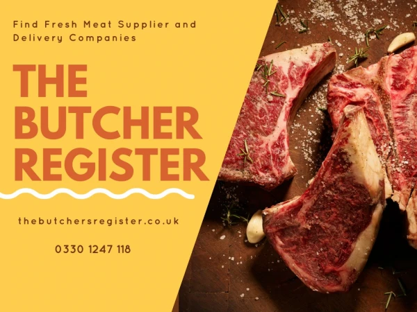 Order fresh and gluten-free meat from the best butchers across the UK.