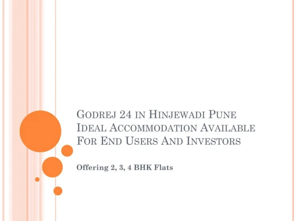 Godrej 24 in Hinjewadi Pune Ideal Accommodation Available For End Users And Investors