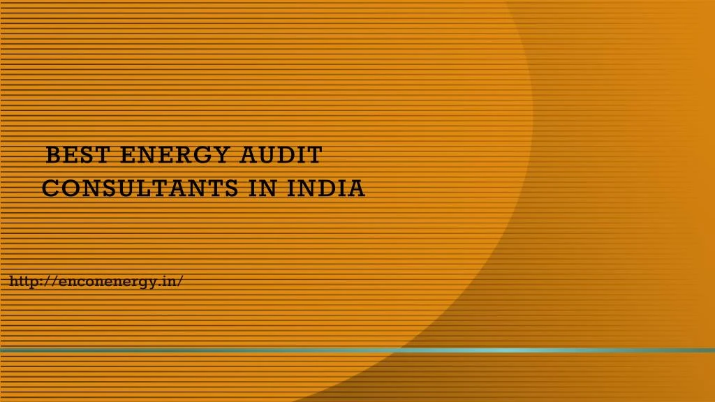 best energy audit consultants in india