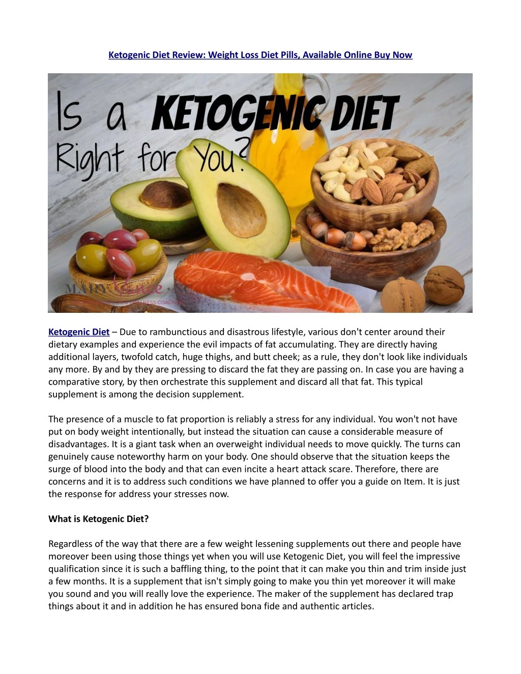 ketogenic diet review weight loss diet pills