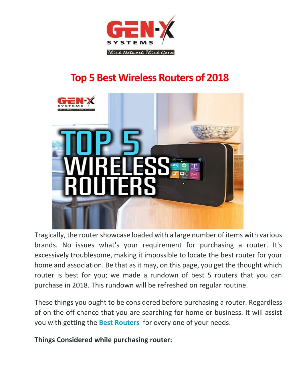 top 5 best wireless routers of 2018