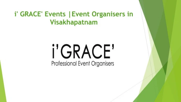 Birthday event organisers in vizag | I'GRACE' Professional Event Organisers