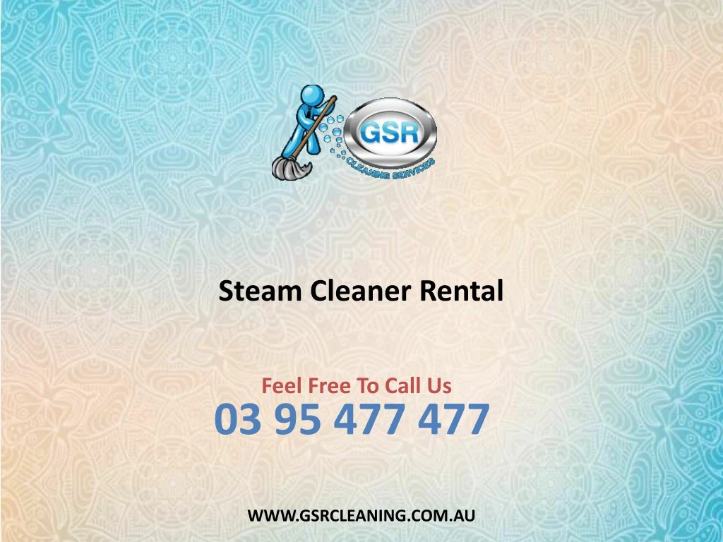 steam cleaner rental