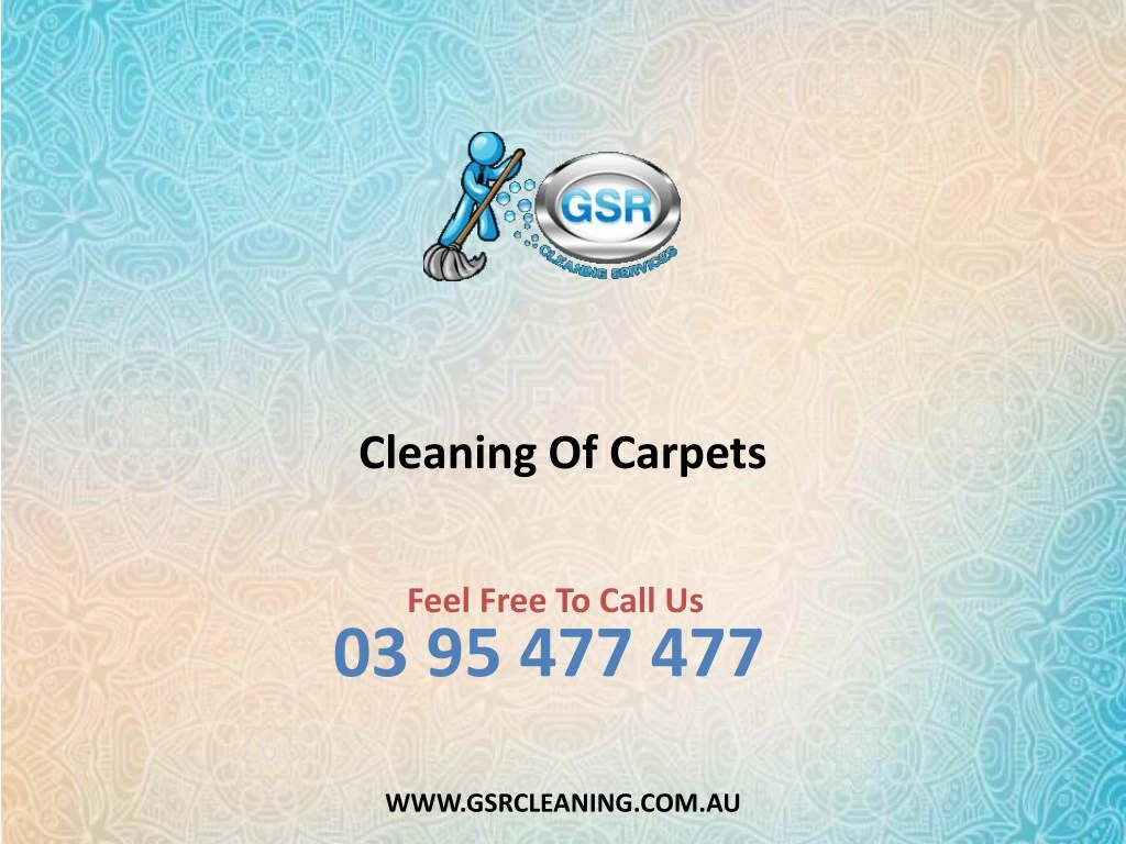 cleaning of carpets