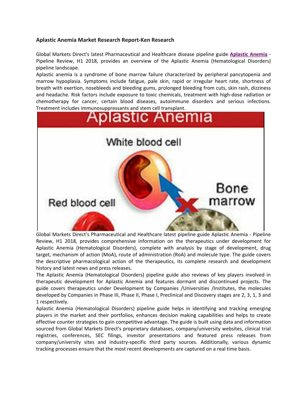 aplastic anemia market research report