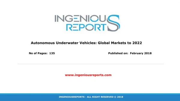 Global Autonomous Underwater Vehicles Market Size, Industry Analysis Report and Regional Outlook