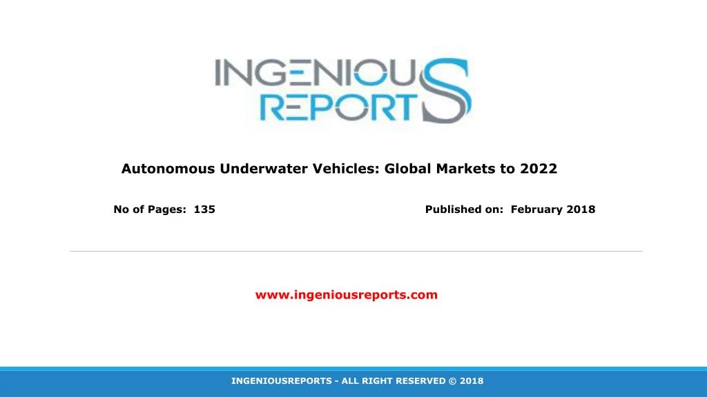autonomous underwater vehicles global markets