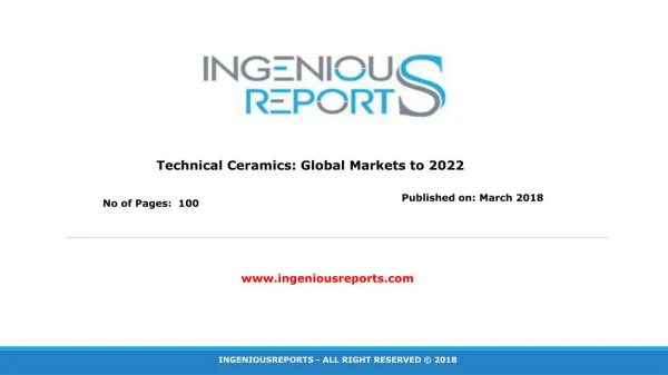 Global Technical Ceramics Market Analysis, Growth, Trends & Forecast