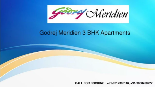 Godrej Meridien Sector 106 Gurgaon 3 BHK Apartments