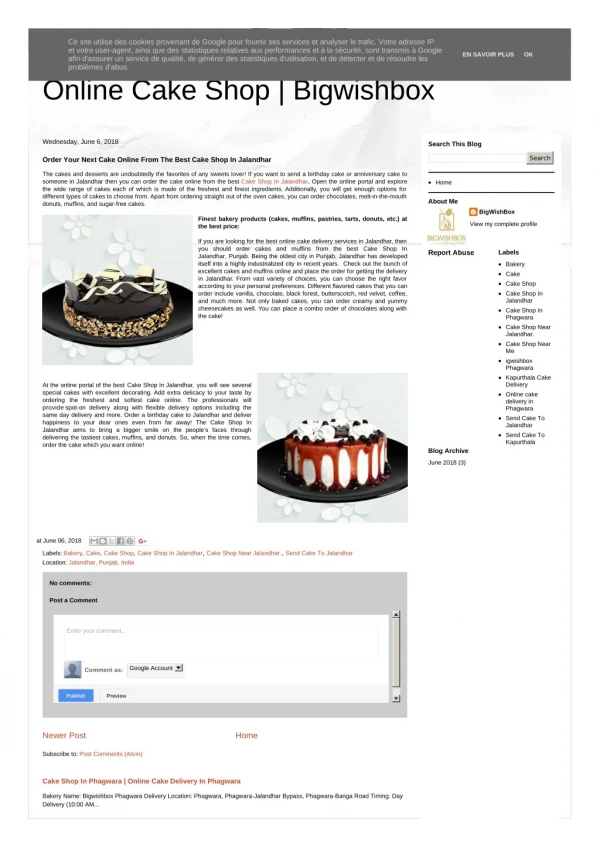 Order Your Next Cake Online From The Best Cake Shop In Jalandhar
