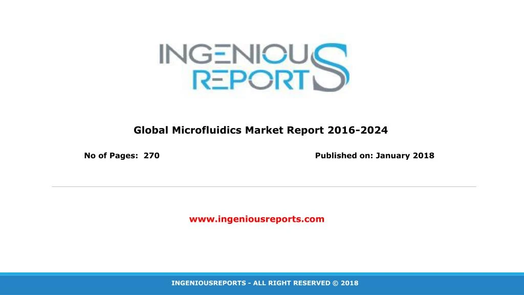 global microfluidics market report 2016 2024