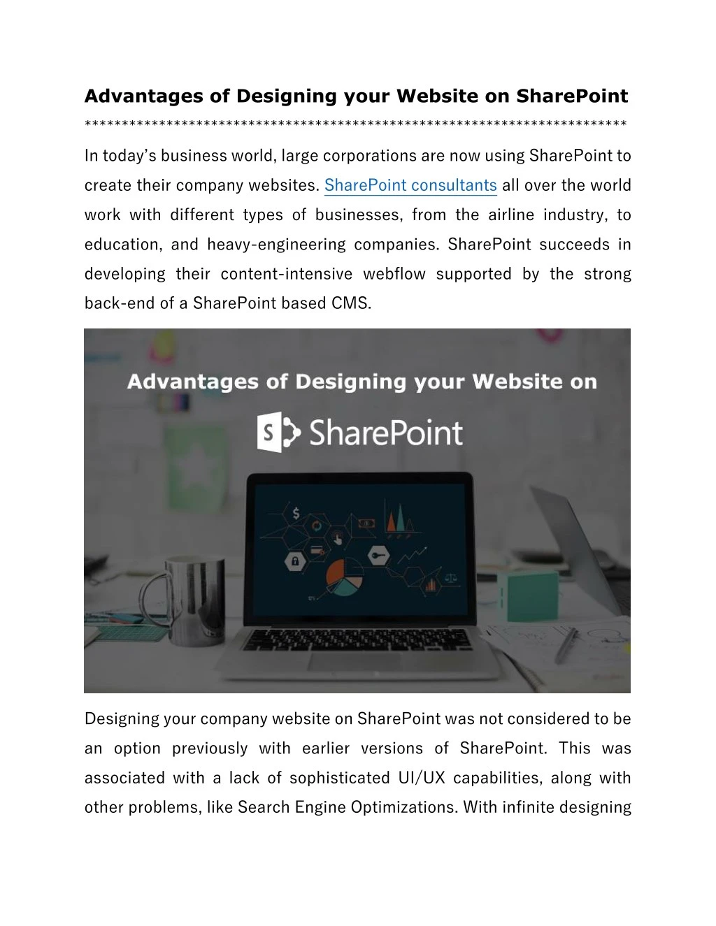 advantages of designing your website on sharepoint