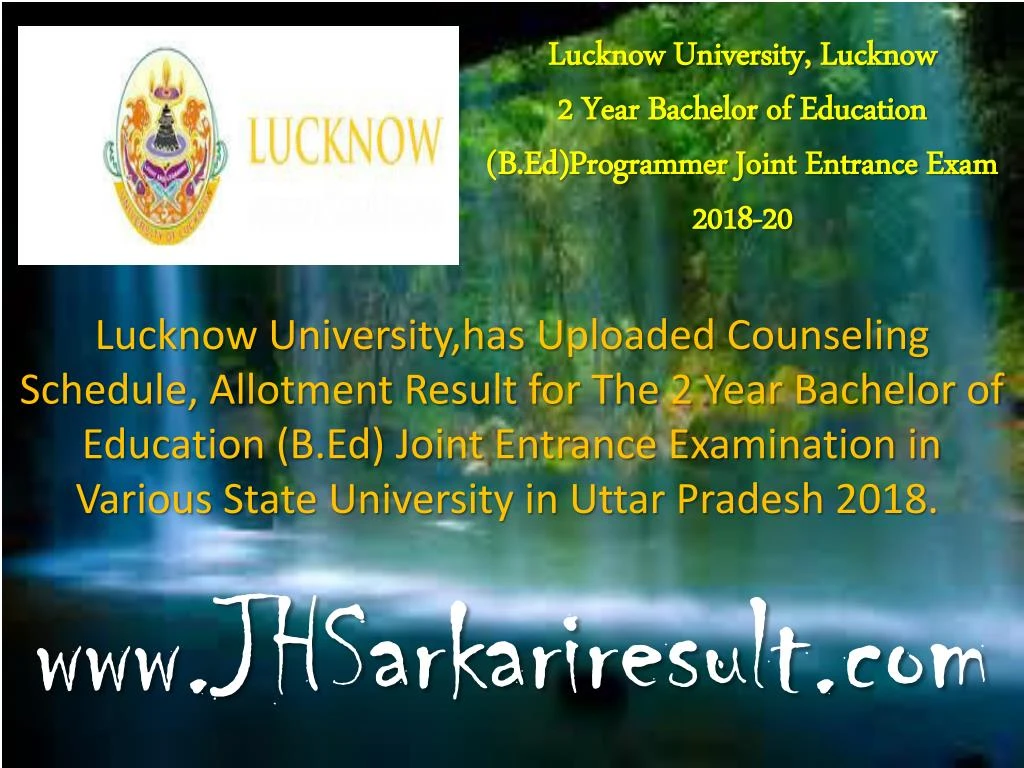 lucknow university lucknow 2 year bachelor