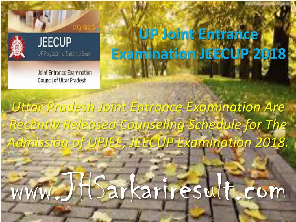 up joint entrance examination jeecup 2018