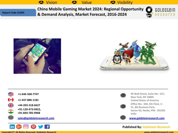 China Mobile Gaming Market Outlook 2024: Regional Opportunity And Demand Analysis, Market Forecast, 2016-2024