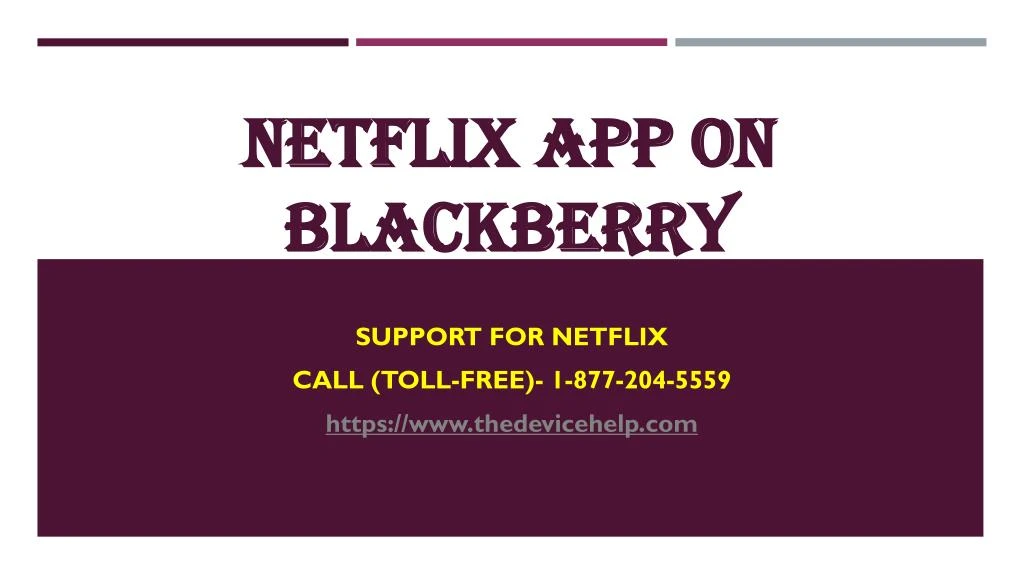 netflix app on blackberry