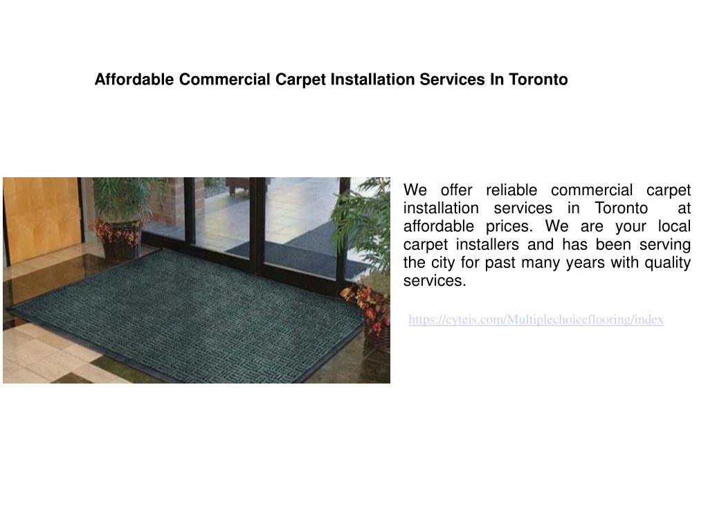 affordable commercial carpet installation