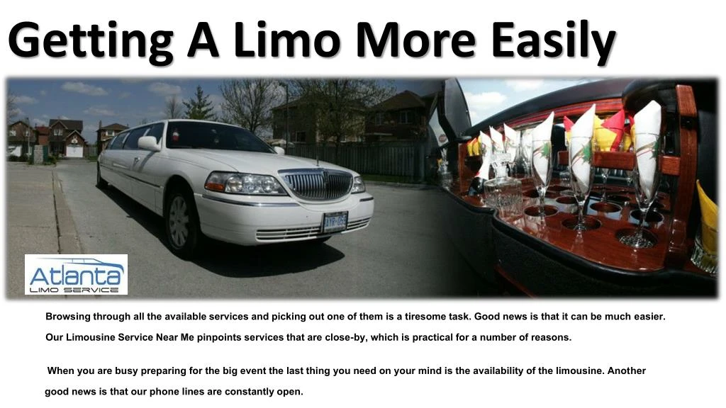 getting a limo more easily