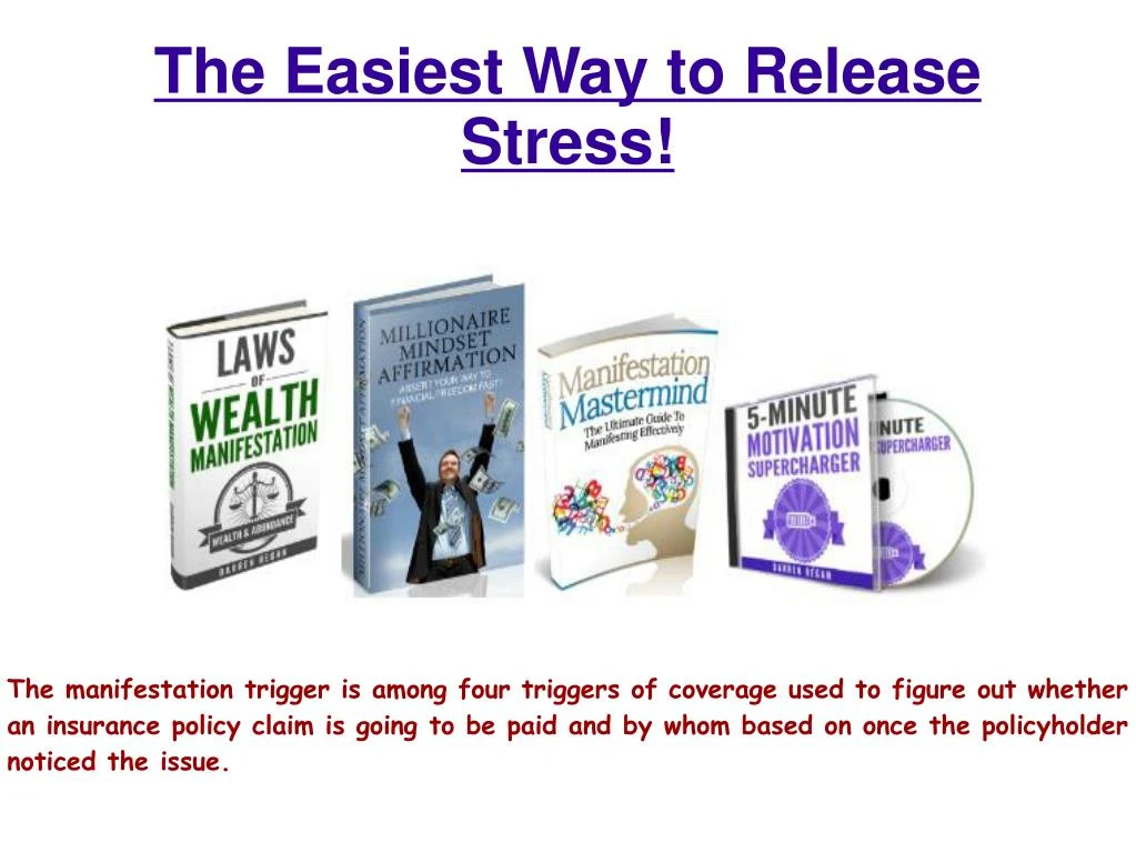 the easiest way to release stress