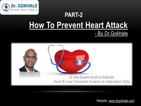 How To Prevent Heart Attack by Dr.Gokhale PART-2