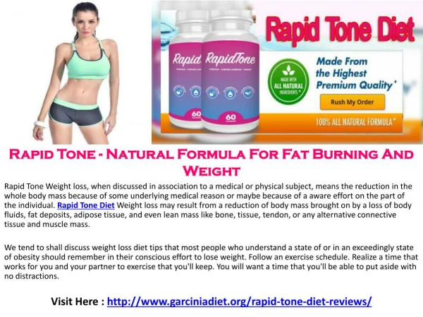 Rapid Tone - Natural Formula For Fat Burning And Weight