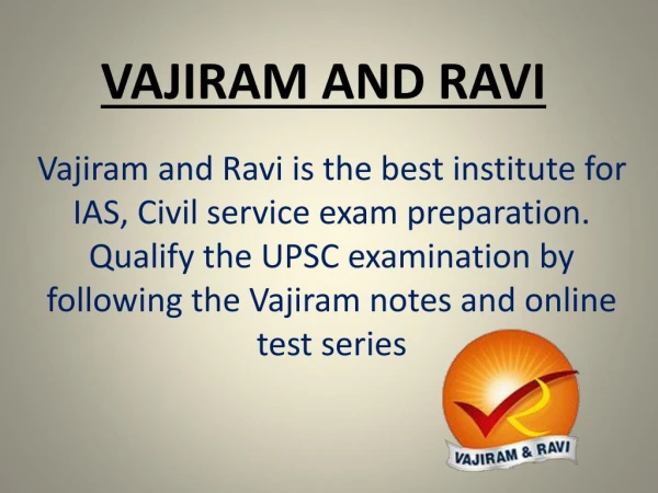 Current Affairs Material - Vajiram and ravi