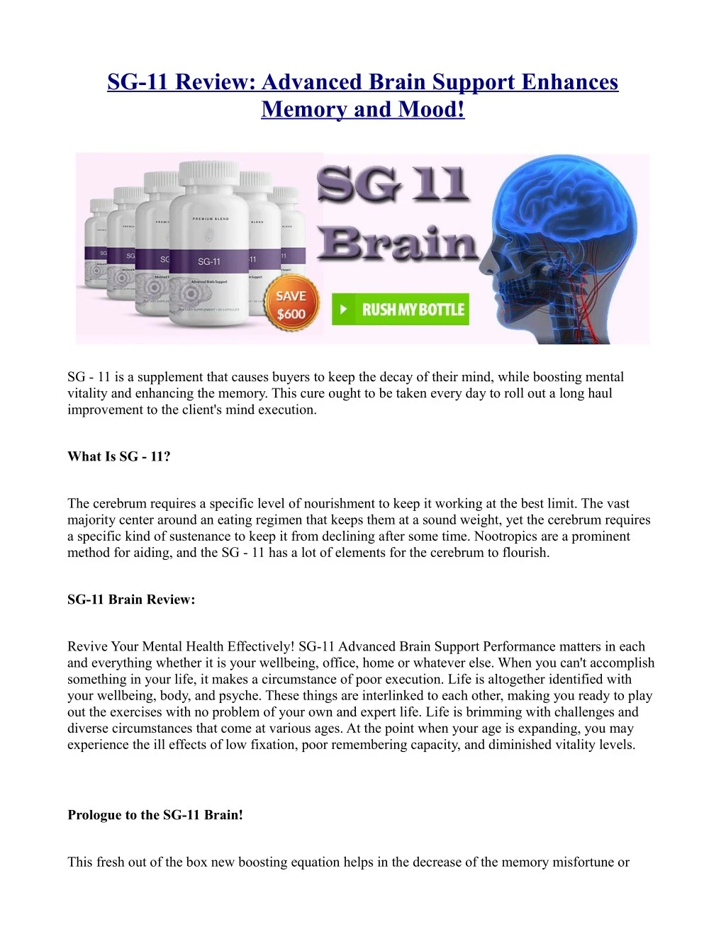 sg 11 review advanced brain support enhances