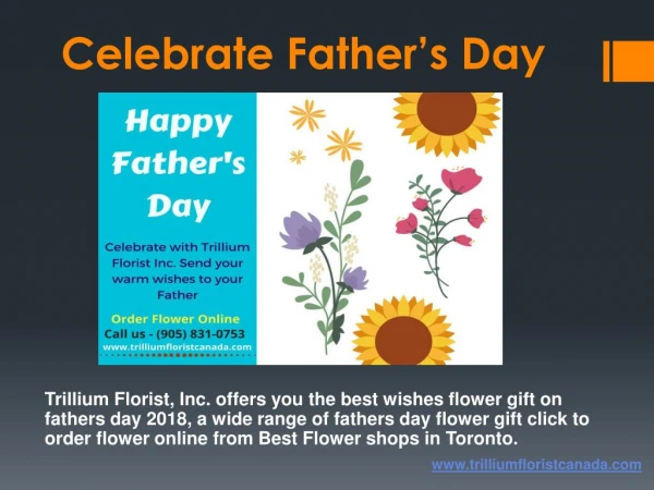 Fathers Day Flower - Best Florist in Toronto
