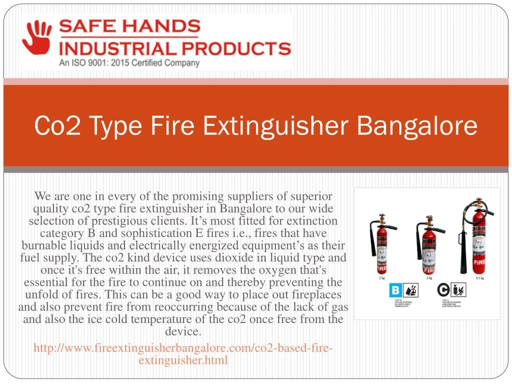 co2 type f ire extinguisher bangalore
