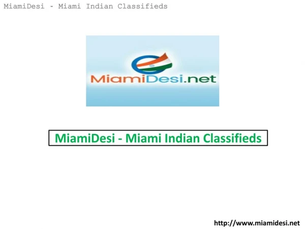 MiamiDesi - Miami Indian Classifieds