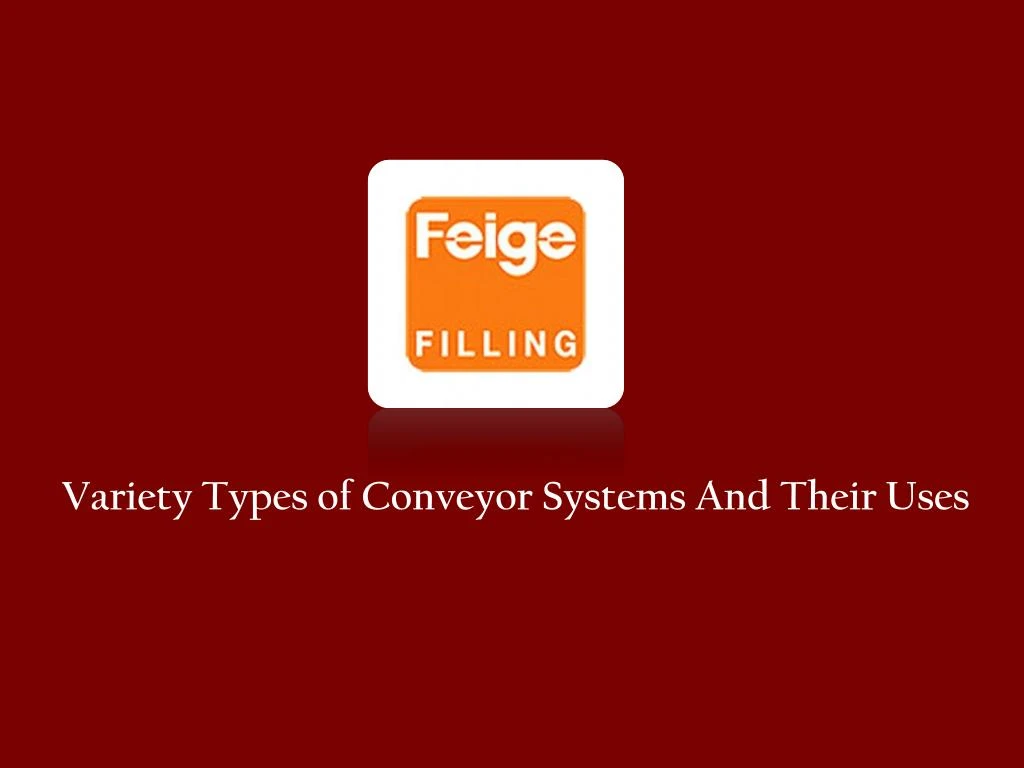 variety types of conveyor systems and their uses