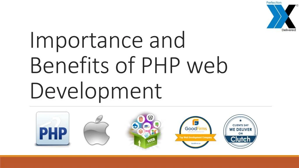 importance and benefits of php web development