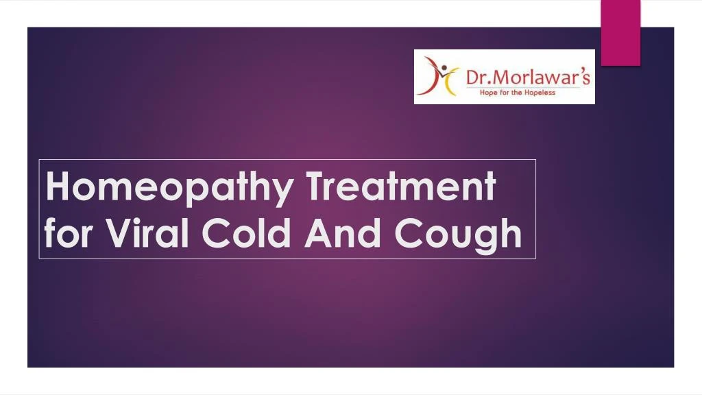 homeopathy treatment for viral cold and cough