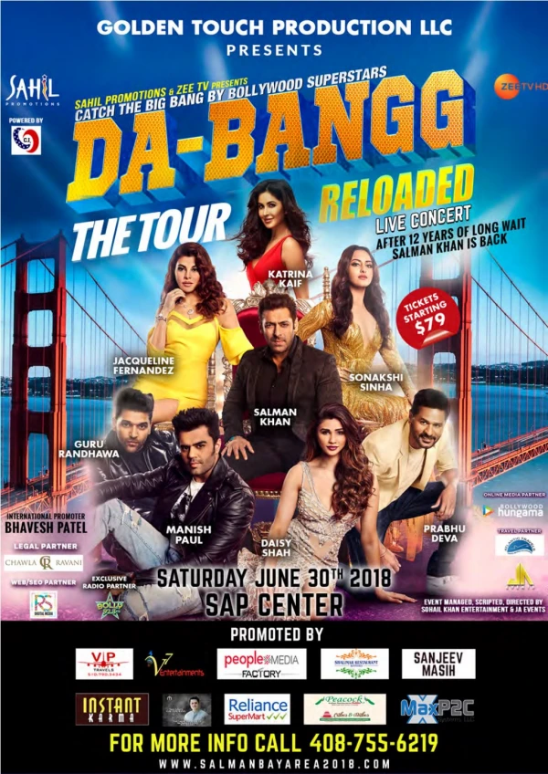 Da- Bangg The Tour Reloaded Live Concert in San Jose