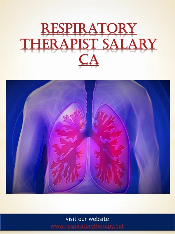 Respiratory Therapist Salary Ca