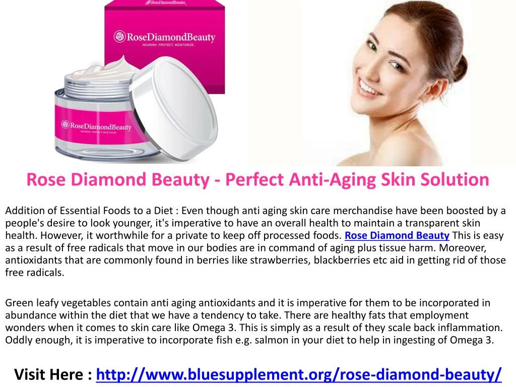 rose diamond beauty perfect anti aging skin solution