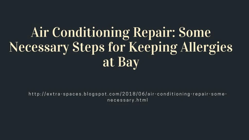 air conditioning repair some necessary steps