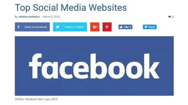 Top social media websites
