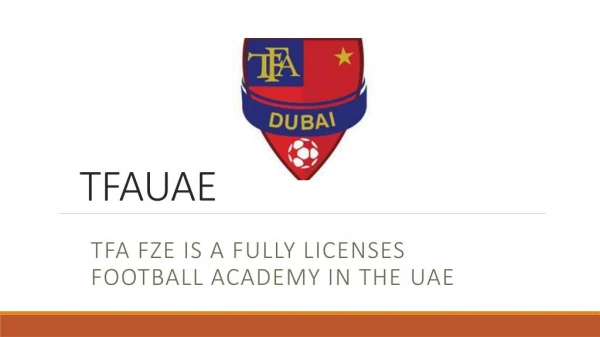 Best Football Academy in Dubai