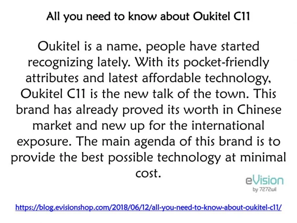 All You Need to Know About Oukitel C11