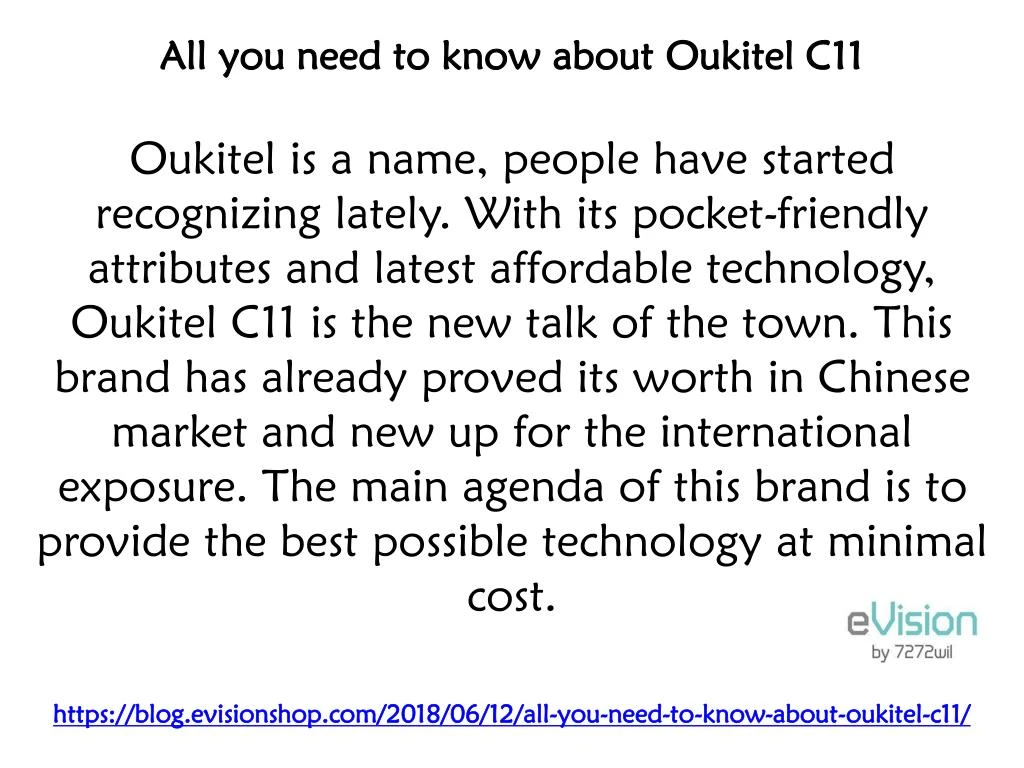 all you need to know about oukitel c11