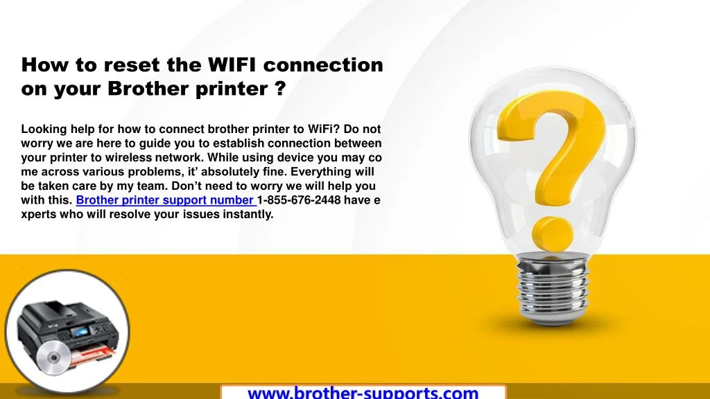 how to reset the wifi connection on your brother