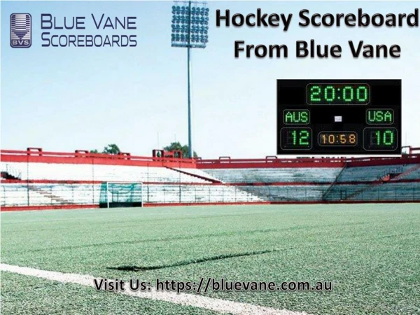 Hockey scoreboard from Blue Vane