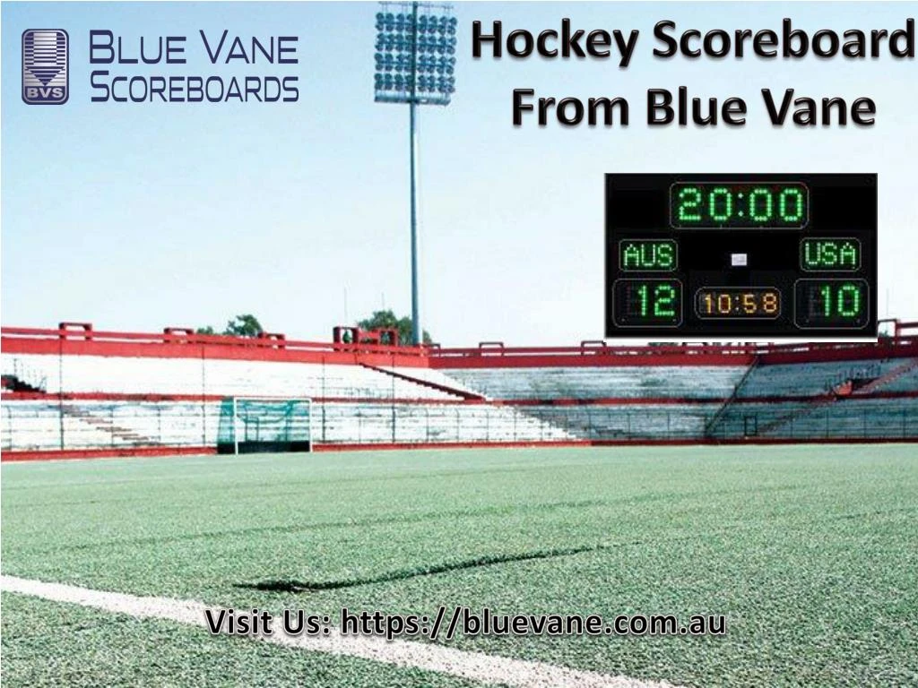 hockey scoreboard from blue vane