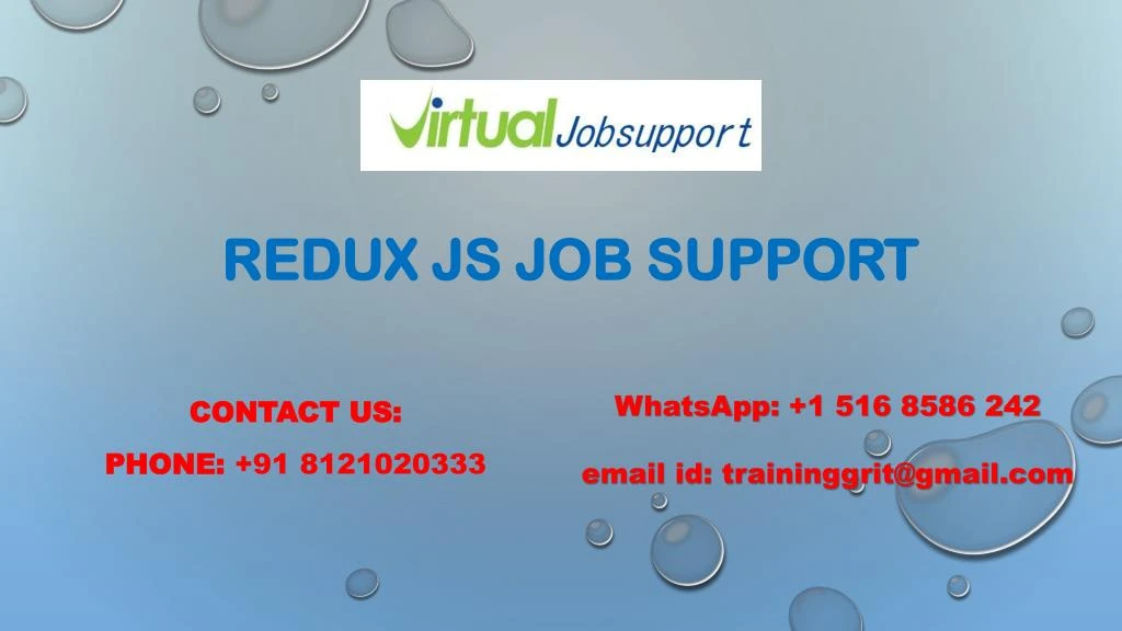 redux js job support