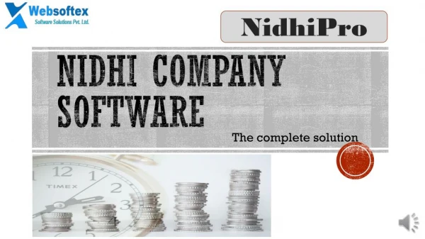Nidhi software highlights