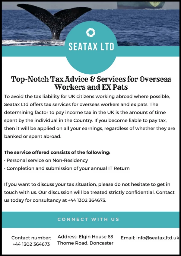 Top-Notch Tax Advice & Services for Overseas Workers and EX Pats