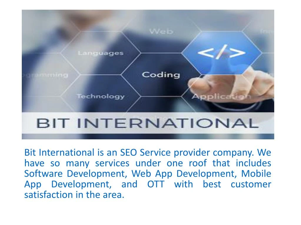 bit international is an seo service provider