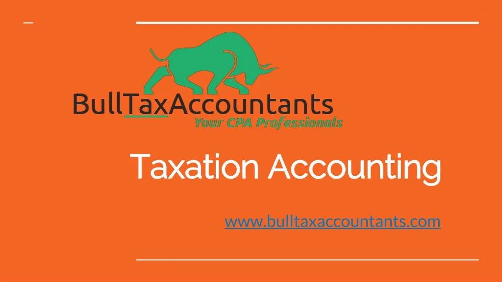taxation accounting