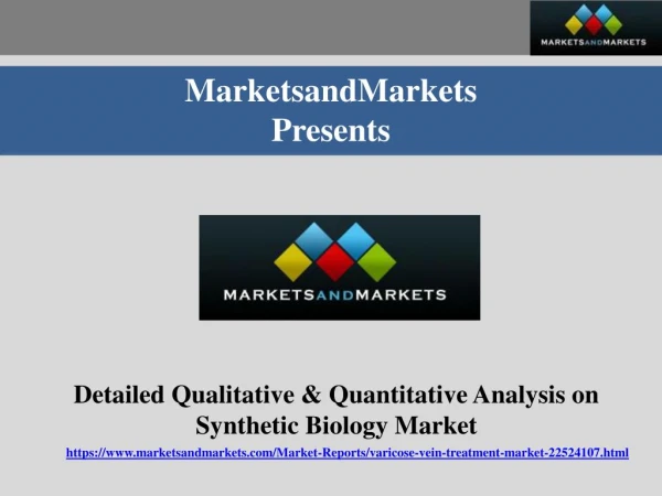 Detailed Qualitative & Quantitative Analysis on Synthetic Biology Market